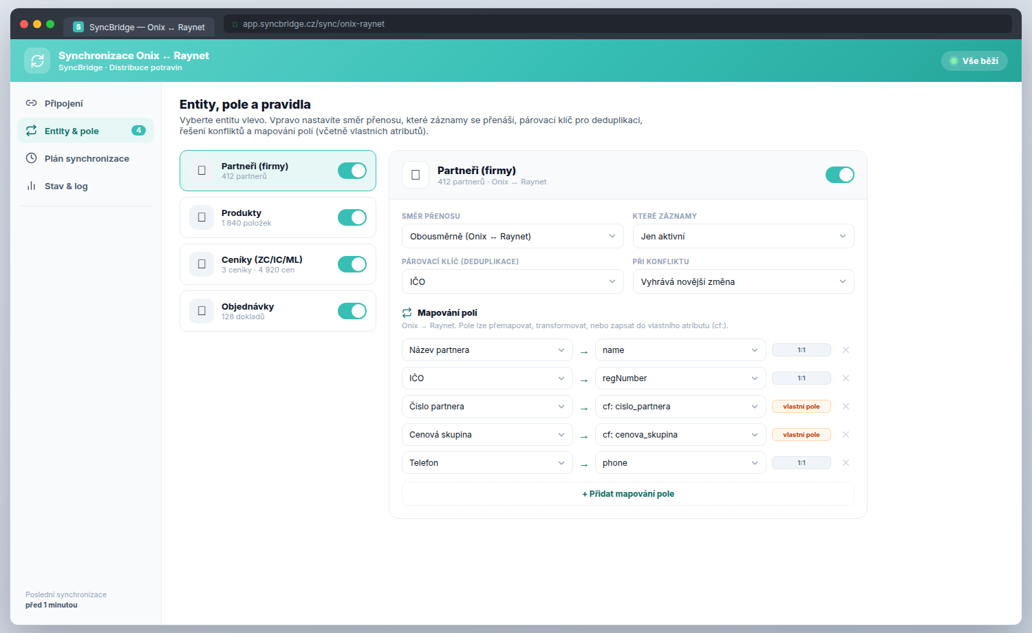 Dwukierunkowa synchronizacja Onixa z Raynet CRM